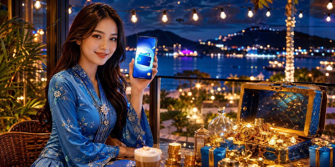 Pengguna membuat deposit dengan mudah di Langkawi menggunakan pakaian tradisional
